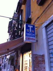 Aldo's tabaccheria in Venice