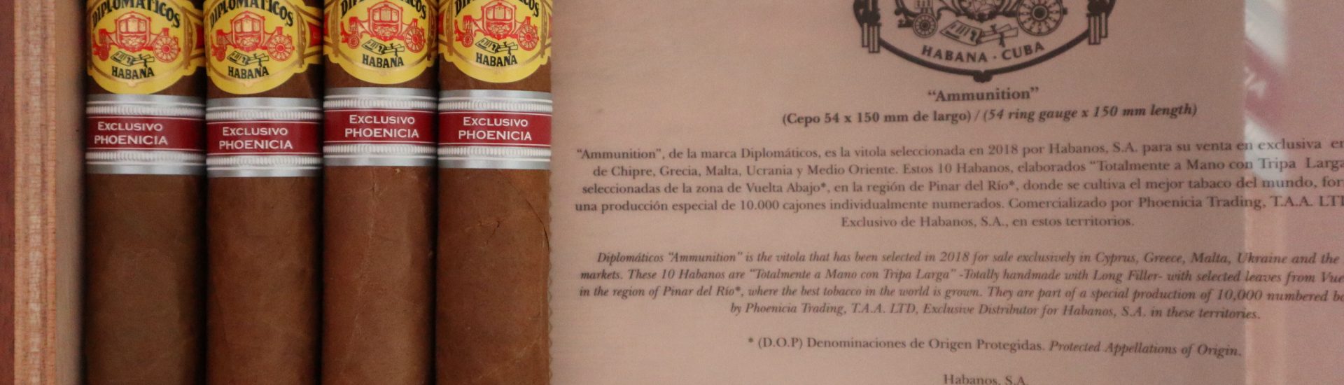 Diplomaticos Ammunition Phoenicia Regional Edition Cigar