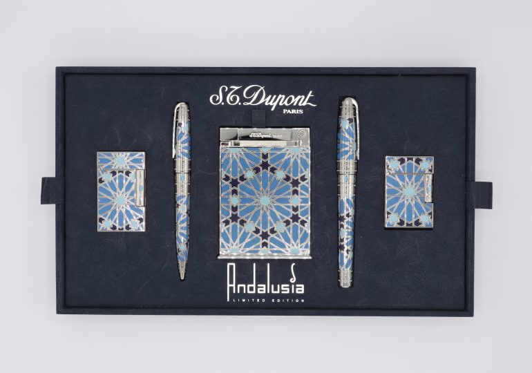 Rare Finds - Very Rare S.T. Dupont Andalusia Lighter & Pen Set